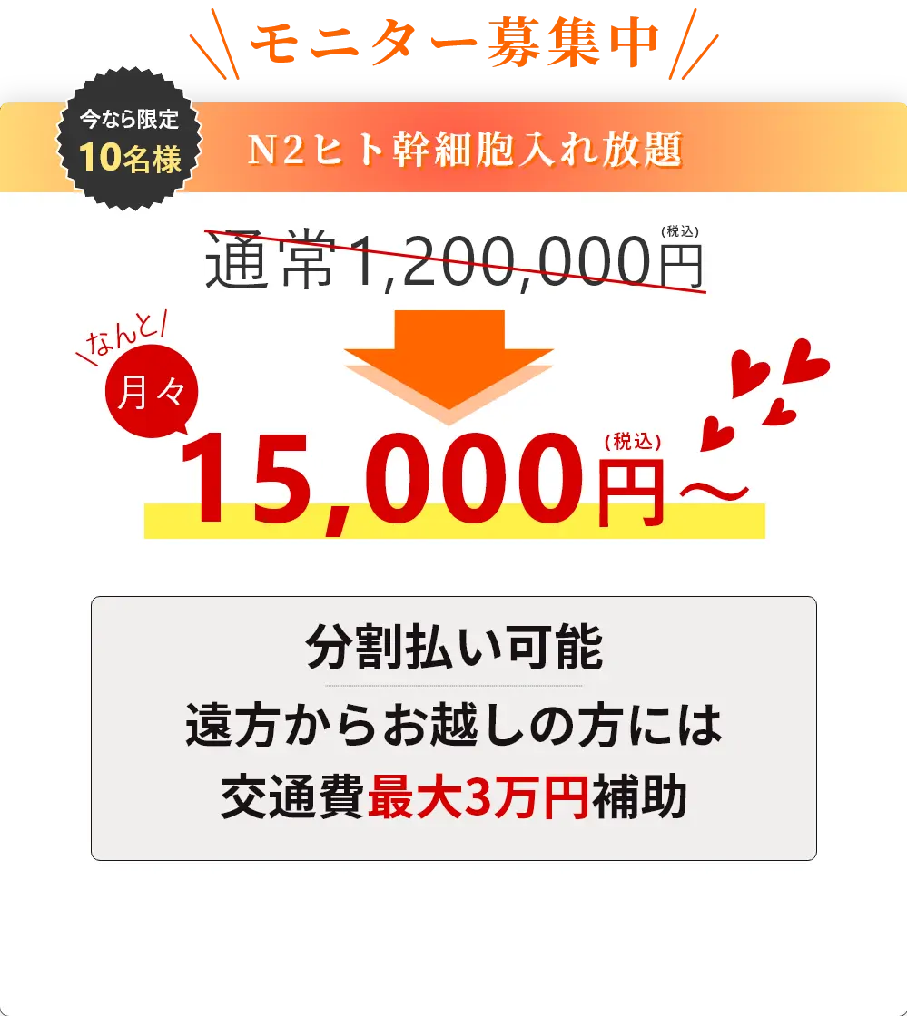 今なら限定10名様　モニター募集中　月額5,900円〜